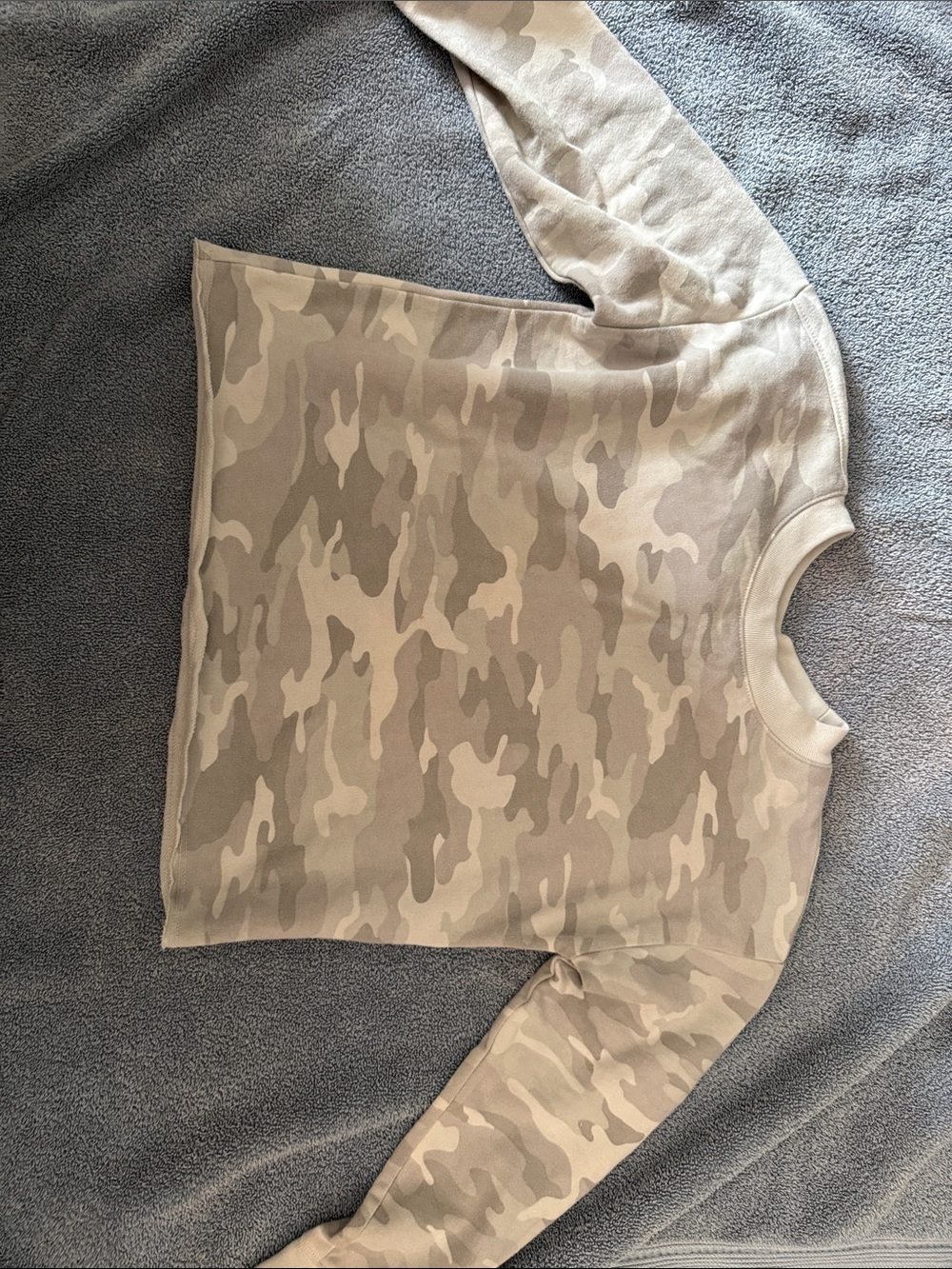 GAP Kids Beige and Light Brown Camo Sweatshirt